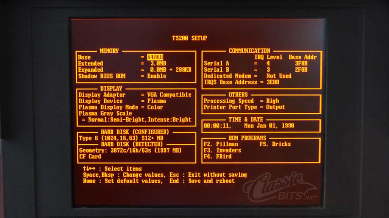 Image of the T5200 BIOS modified to support a variety drives and flash memory devices.